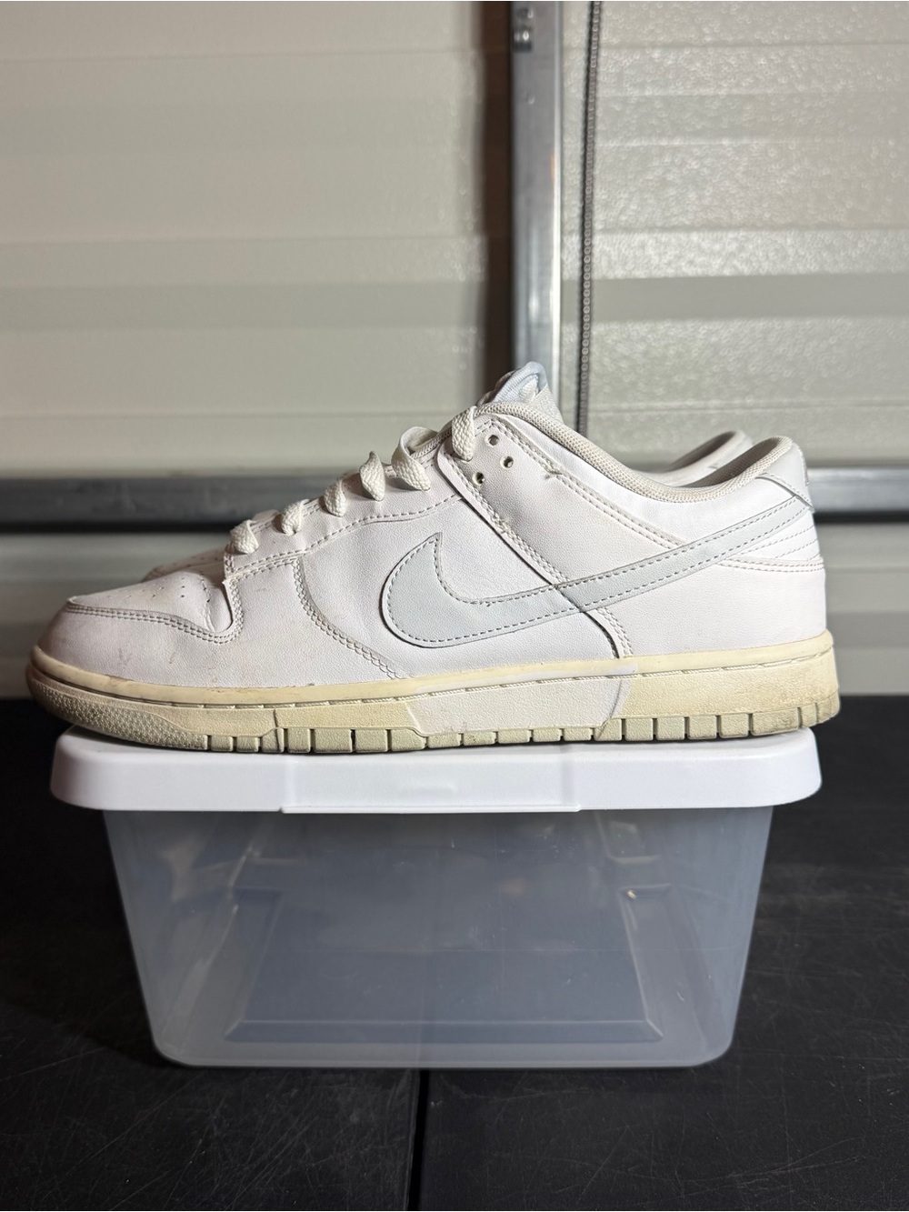 Size 10.5 - Nike Dunk Low Pure Platinum White